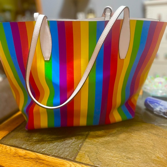 Reversible Kate Spade Rainbow purse/tote - Picture 4 of 8